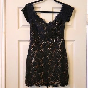 Tobi Lace Back Corset Mini Dress